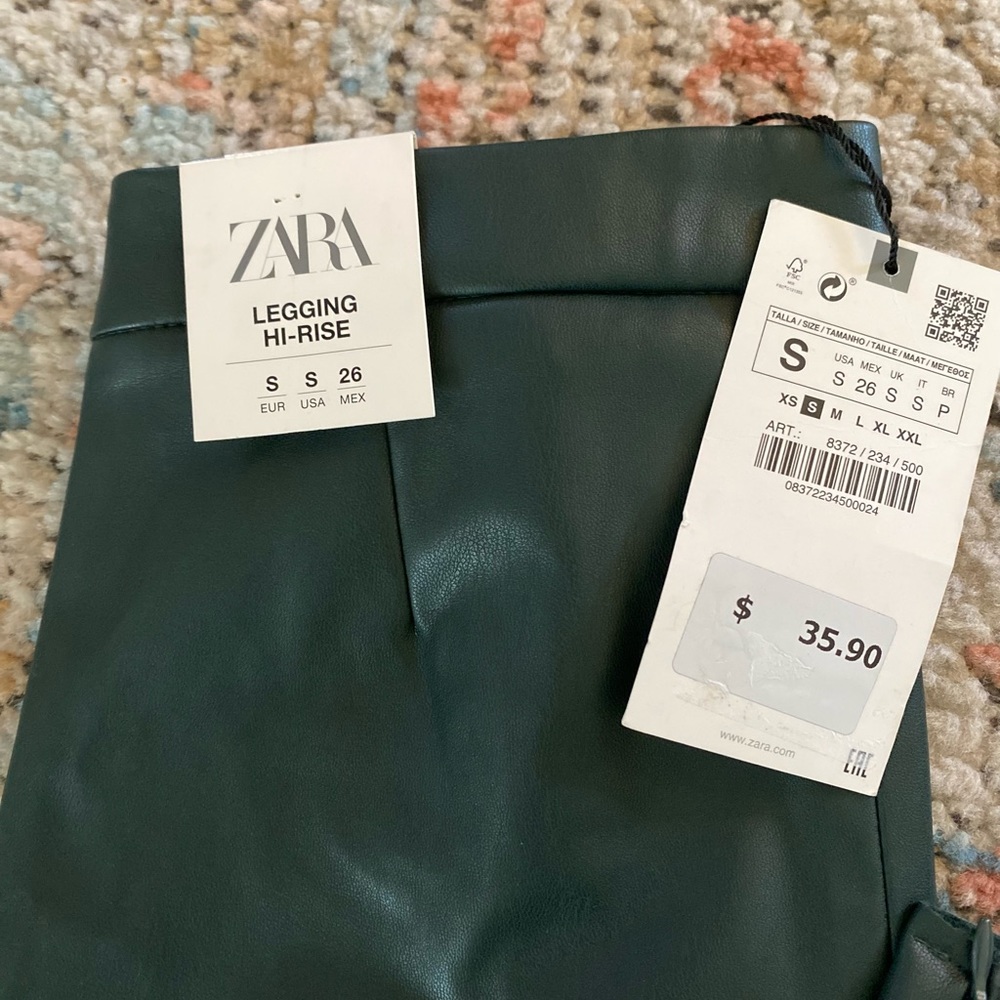 ZARA FAUX LEATHER SKINNY PANTS 🛍 FINAL PRICE 🛍
